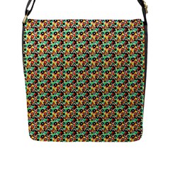 Color Spots Flap Closure Messenger Bag (l) by Sparkle