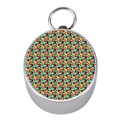 Color Spots Mini Silver Compasses by Sparkle