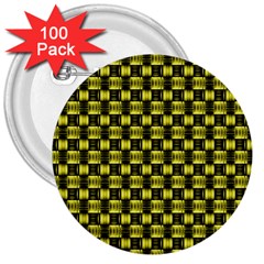 Glow Pattern 3  Buttons (100 Pack)  by Sparkle