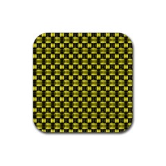 Glow Pattern Rubber Coaster (square) by Sparkle