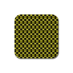 Glow Pattern Rubber Square Coaster (4 Pack) by Sparkle