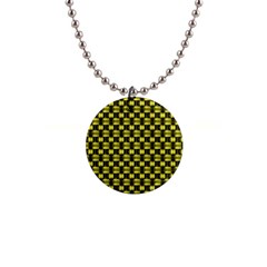 Glow Pattern 1  Button Necklace by Sparkle