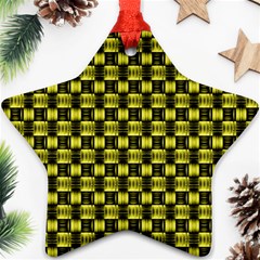 Glow Pattern Star Ornament (two Sides) by Sparkle