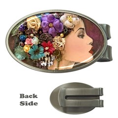 Garden Princess Money Clips (oval)  by CKArtCreations