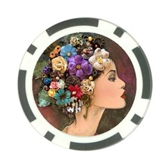 Garden Princess Poker Chip Card Guard by CKArtCreations