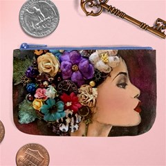 Garden Princess Large Coin Purse by CKArtCreations