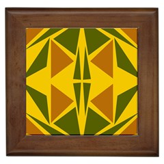  Abstract Geometric Design   Geometric Fantasy  Terrazzo  Framed Tile by Eskimos