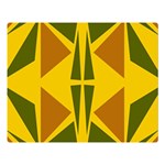  Abstract geometric design   geometric fantasy  Terrazzo  Double Sided Flano Blanket (Large)  80 x60  Blanket Front