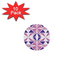 Abstract Pattern Geometric Backgrounds  1  Mini Buttons (10 Pack)  by Eskimos