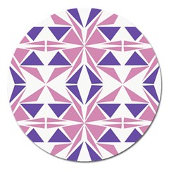 Abstract Pattern Geometric Backgrounds  Magnet 5  (round) by Eskimos