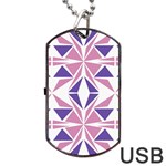 Abstract pattern geometric backgrounds  Dog Tag USB Flash (One Side) Front