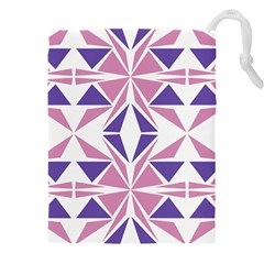 Abstract Pattern Geometric Backgrounds  Drawstring Pouch (5xl) by Eskimos