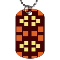 Abstract Pattern Geometric Backgrounds  Dog Tag (two Sides) by Eskimos