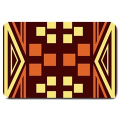 Abstract Pattern Geometric Backgrounds  Large Doormat  by Eskimos