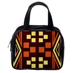 Abstract Pattern Geometric Backgrounds  Classic Handbag (one Side) by Eskimos