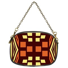 Abstract Pattern Geometric Backgrounds  Chain Purse (two Sides) by Eskimos