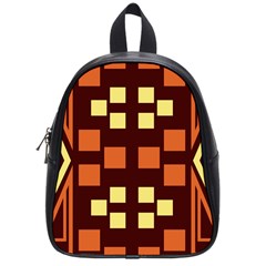 Abstract Pattern Geometric Backgrounds  School Bag (small) by Eskimos