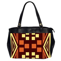 Abstract Pattern Geometric Backgrounds  Oversize Office Handbag (2 Sides) by Eskimos