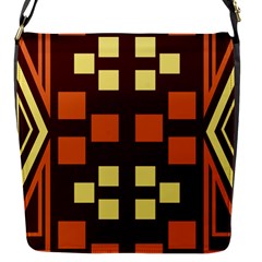 Abstract Pattern Geometric Backgrounds  Flap Closure Messenger Bag (s) by Eskimos