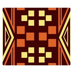 Abstract Pattern Geometric Backgrounds  Double Sided Flano Blanket (small)  by Eskimos