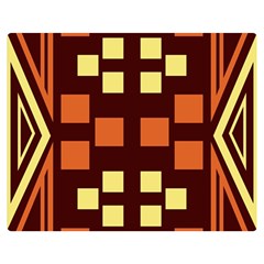 Abstract Pattern Geometric Backgrounds  Double Sided Flano Blanket (medium)  by Eskimos