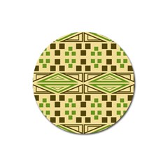 Abstract Pattern Geometric Backgrounds  Magnet 3  (round) by Eskimos