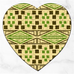 Abstract Pattern Geometric Backgrounds  Jigsaw Puzzle (heart) by Eskimos