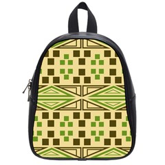 Abstract Pattern Geometric Backgrounds  School Bag (small) by Eskimos