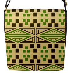 Abstract Pattern Geometric Backgrounds  Flap Closure Messenger Bag (s) by Eskimos