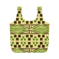 Abstract Pattern Geometric Backgrounds  Full Print Recycle Bag (m) by Eskimos