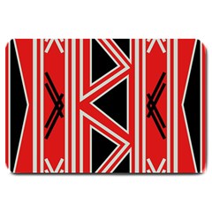 Abstract Pattern Geometric Backgrounds  Large Doormat  by Eskimos