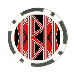 Abstract Pattern Geometric Backgrounds  Poker Chip Card Guard by Eskimos