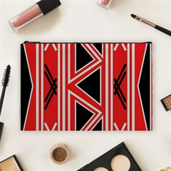 Abstract Pattern Geometric Backgrounds  Cosmetic Bag (large) by Eskimos