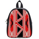 Abstract pattern geometric backgrounds  School Bag (Small) Front