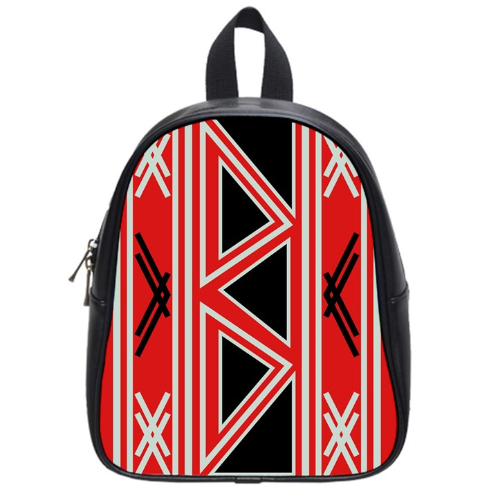 Abstract pattern geometric backgrounds  School Bag (Small)