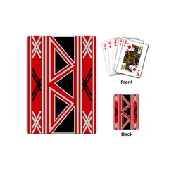 Abstract Pattern Geometric Backgrounds  Playing Cards Single Design (mini) by Eskimos