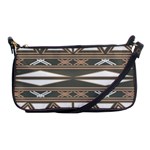 Abstract pattern geometric backgrounds  Shoulder Clutch Bag Front