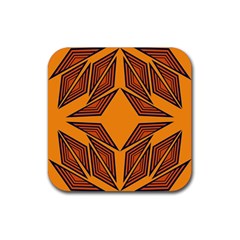 Abstract Pattern Geometric Backgrounds  Rubber Coaster (square) by Eskimos