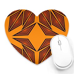 Abstract Pattern Geometric Backgrounds  Heart Mousepads by Eskimos