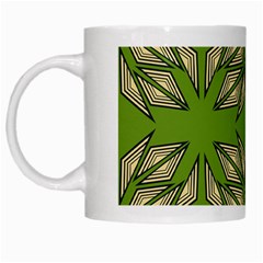 Abstract Pattern Geometric Backgrounds  White Mug by Eskimos