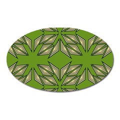 Abstract Pattern Geometric Backgrounds  Oval Magnet by Eskimos