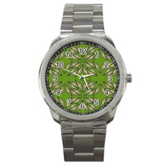 Abstract Pattern Geometric Backgrounds  Sport Metal Watch by Eskimos