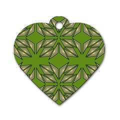 Abstract Pattern Geometric Backgrounds  Dog Tag Heart (one Side) by Eskimos