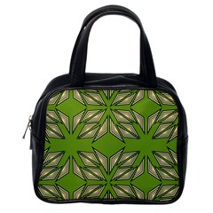 Abstract Pattern Geometric Backgrounds  Classic Handbag (one Side) by Eskimos