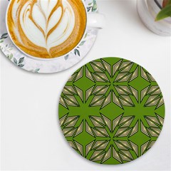 Abstract Pattern Geometric Backgrounds  Uv Print Round Tile Coaster