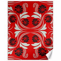 Folk Flowers Print Floral Pattern Ethnic Art Canvas 18  X 24  by Eskimos