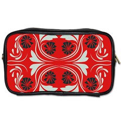 Folk Flowers Print Floral Pattern Ethnic Art Toiletries Bag (one Side) by Eskimos