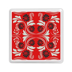 Folk Flowers Print Floral Pattern Ethnic Art Memory Card Reader (square) by Eskimos