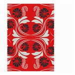 Folk flowers print Floral pattern Ethnic art Small Garden Flag (Two Sides) Front