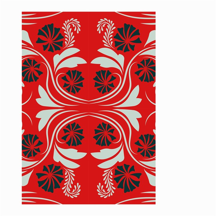 Folk flowers print Floral pattern Ethnic art Small Garden Flag (Two Sides)